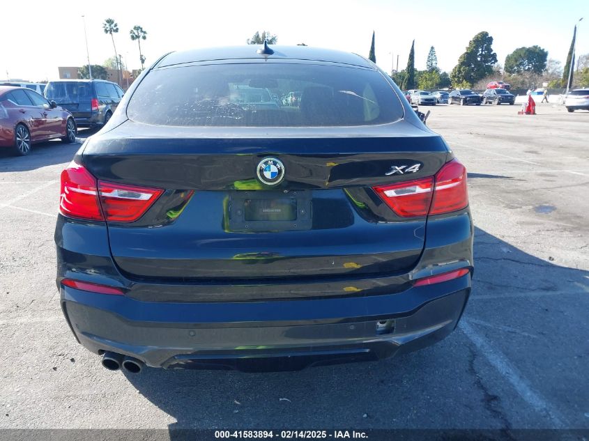 2016 BMW X4 xDrive28I VIN: 5UXXW3C59G0M89917 Lot: 41583894