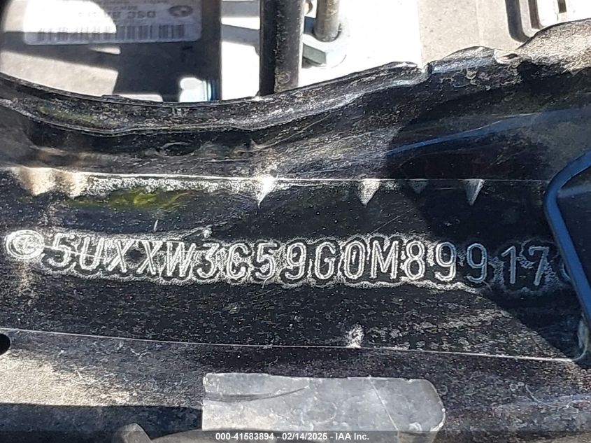 2016 BMW X4 xDrive28I VIN: 5UXXW3C59G0M89917 Lot: 41583894