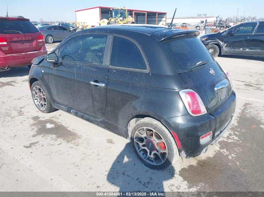 2013 FIAT 500 VIN: 3C3CFFBR0DT697631