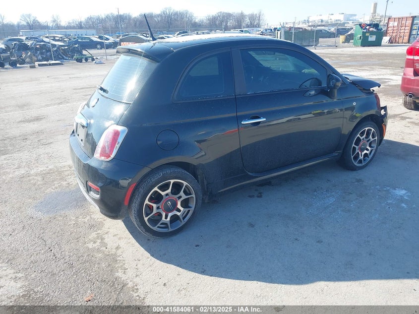2013 FIAT 500 VIN: 3C3CFFBR0DT697631
