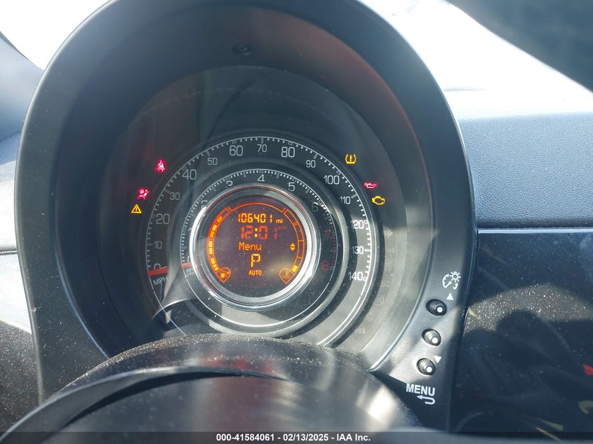 2013 FIAT 500 VIN: 3C3CFFBR0DT697631
