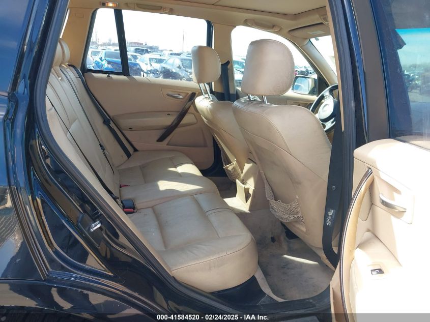 2006 BMW X3 3.0I VIN: WBXPA934X6WG84288 Lot: 41584520