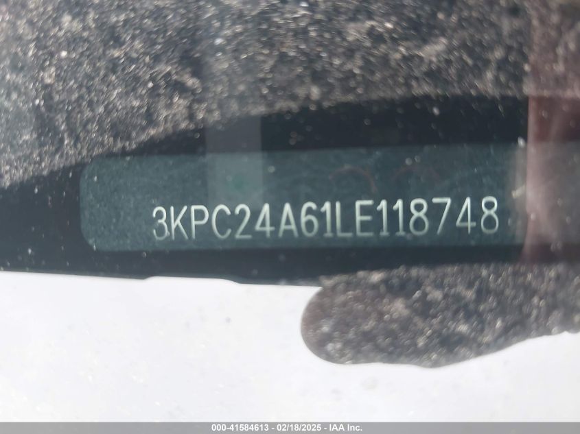 2020 Hyundai Accent Se VIN: 3KPC24A61LE118748 Lot: 41584613