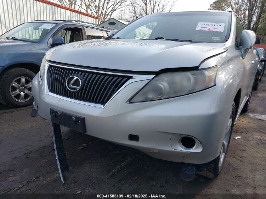 2010 Lexus Rx 350 VIN: 2T2BK1BA9AC010138 Lot: 41585139