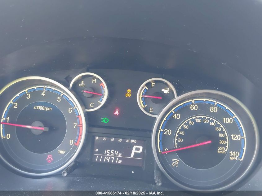 2012 Suzuki Sx4 Le/Le Popular VIN: JS2YC5A30C6304324 Lot: 41585174