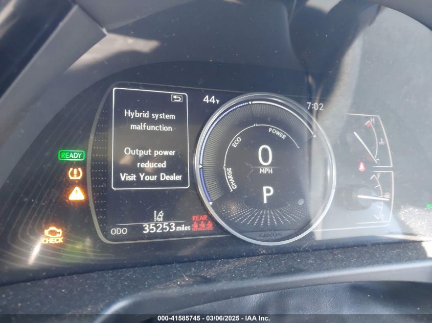 2022 Lexus Es 300H VIN: 58ADA1C11NU019444 Lot: 41585745