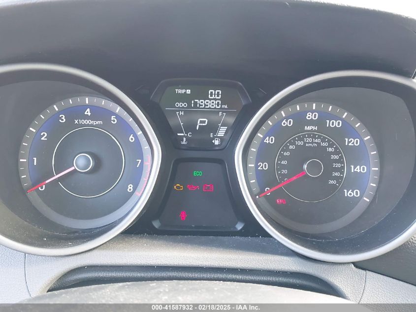 2013 Hyundai Elantra Limited VIN: KMHDH4AE4DU671340 Lot: 41587932