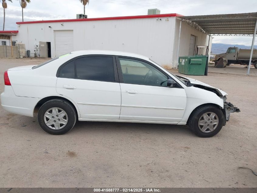 2003 Honda Civic Lx VIN: 2HGES16553H564270 Lot: 41588777