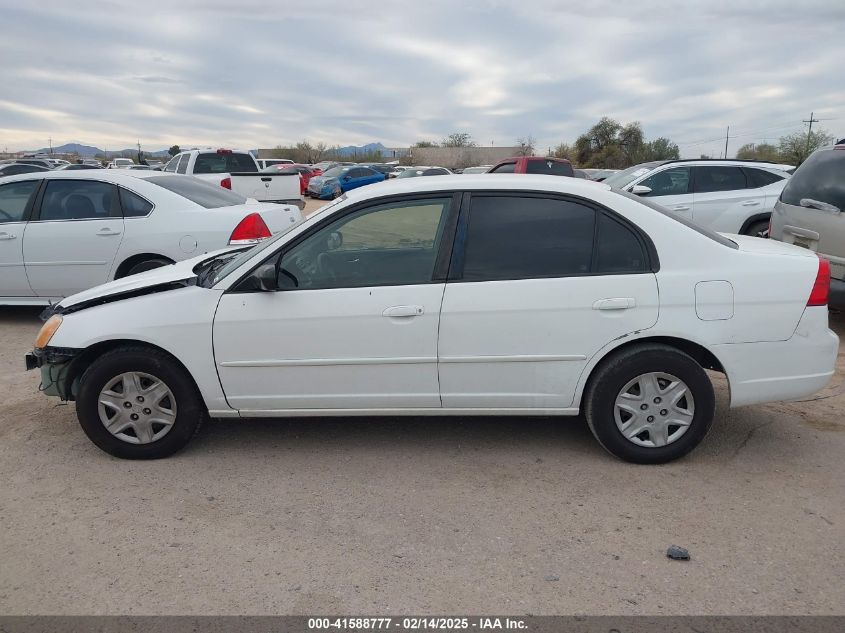 2003 Honda Civic Lx VIN: 2HGES16553H564270 Lot: 41588777