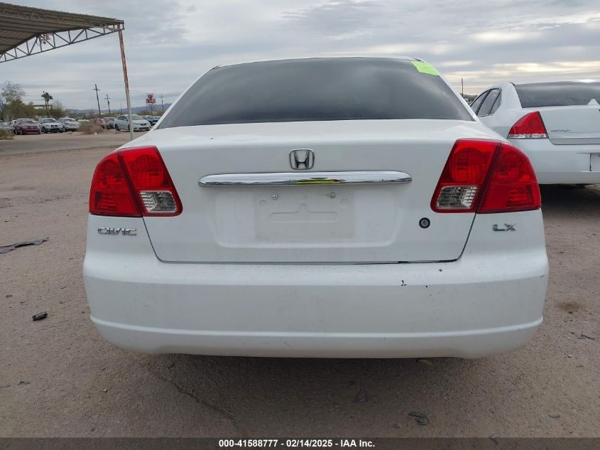 2003 Honda Civic Lx VIN: 2HGES16553H564270 Lot: 41588777