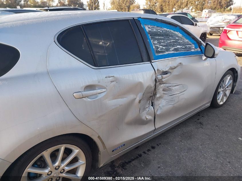 2012 Lexus Ct 200H Premium VIN: JTHKD5BH9C2075784 Lot: 41589380