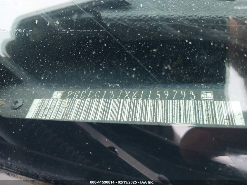2008 Chevrolet Silverado 1500 Lt2 VIN: 2GCEC13JX81159793 Lot: 41590014
