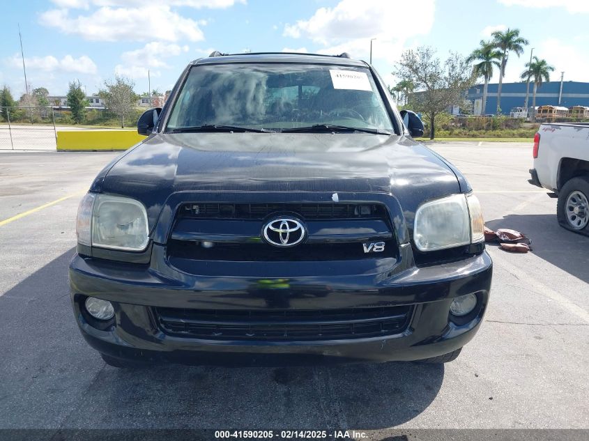 2007 Toyota Sequoia Sr5 V8 VIN: 5TDZT34A07S296292 Lot: 41590205