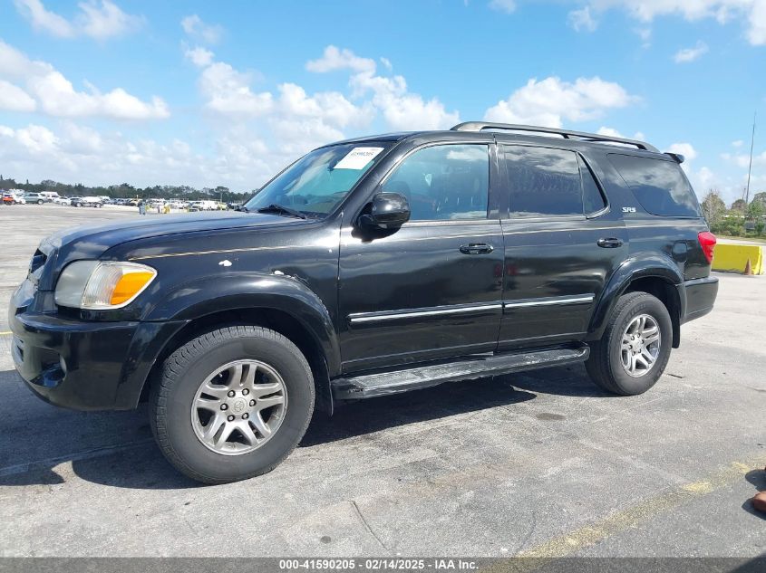 2007 Toyota Sequoia Sr5 V8 VIN: 5TDZT34A07S296292 Lot: 41590205