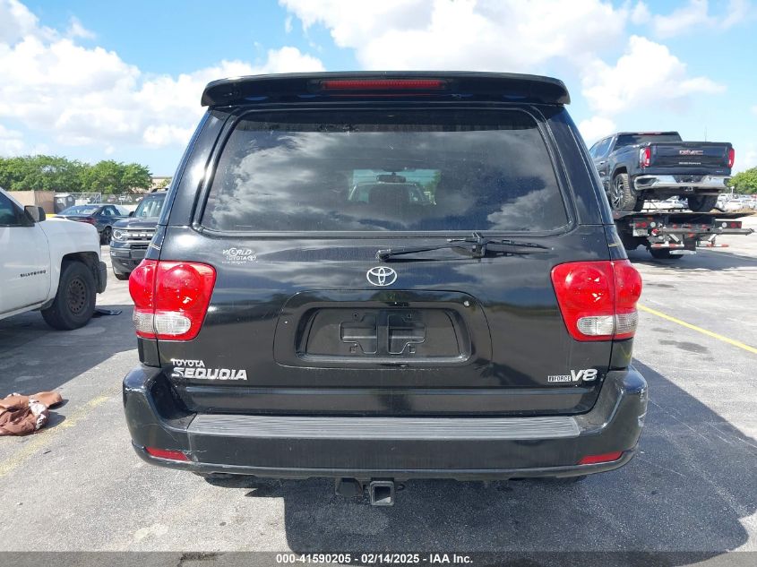 2007 Toyota Sequoia Sr5 V8 VIN: 5TDZT34A07S296292 Lot: 41590205