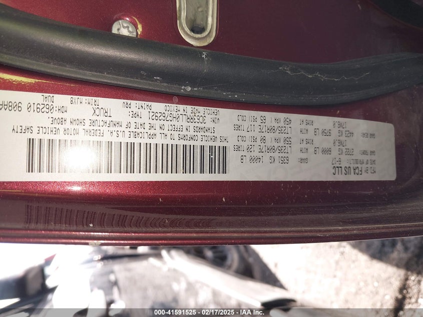 2017 Ram 3500 Lone Star 4X4 6'4 Box VIN: 3C63RRLL0HG762921 Lot: 41591525