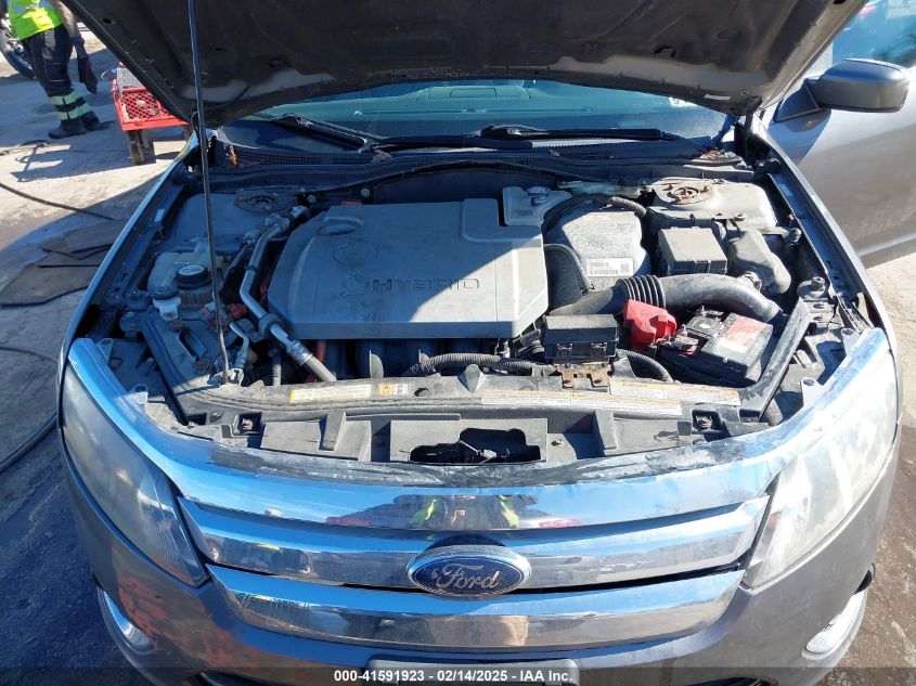 2010 Ford Fusion Hybrid VIN: 3FADP0L31AR137006 Lot: 41591923