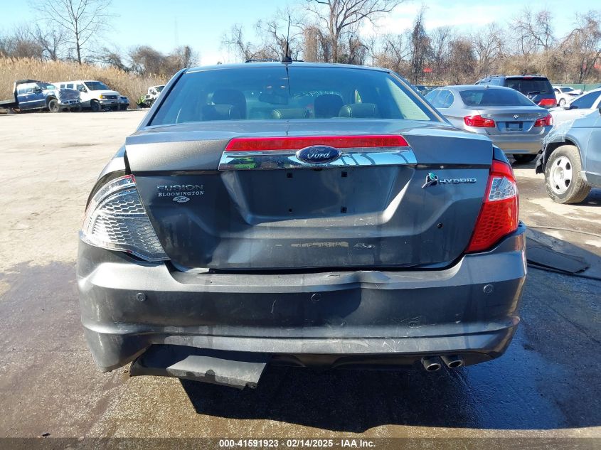 2010 Ford Fusion Hybrid VIN: 3FADP0L31AR137006 Lot: 41591923