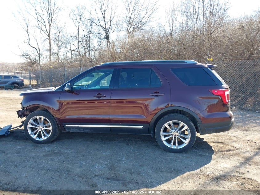 VIN 1FM5K8D82JGC21814 2018 FORD EXPLORER XLT