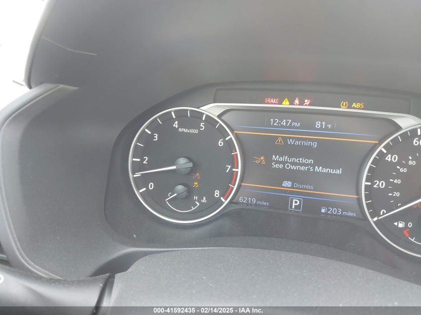 2025 NISSAN ALTIMA VIN: 1N4BL4DV1SN308559