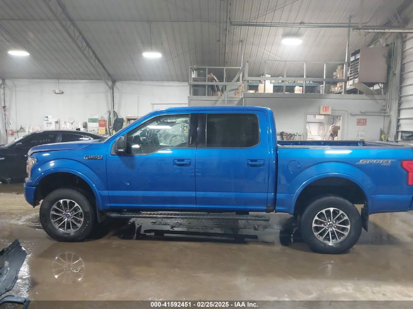 2019 Ford F-150 Xlt VIN: 1FTEW1E56KFA40095 Lot: 41592451