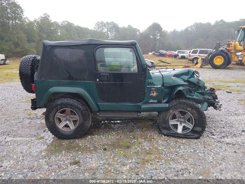 2000 Jeep Wrangler Sahara VIN: 1J4FA59SXYP701098 Lot: 41592872