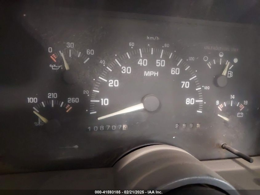 1992 Chevrolet Gmt-400 K1500 VIN: 1GCEK14Z9NE162962 Lot: 41593185