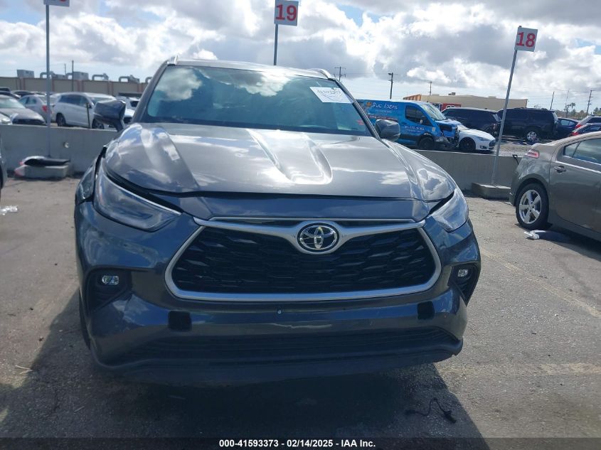 2021 Toyota Highlander Hybrid Xle VIN: 5TDHBRCH3MS51656 Lot: 41593373