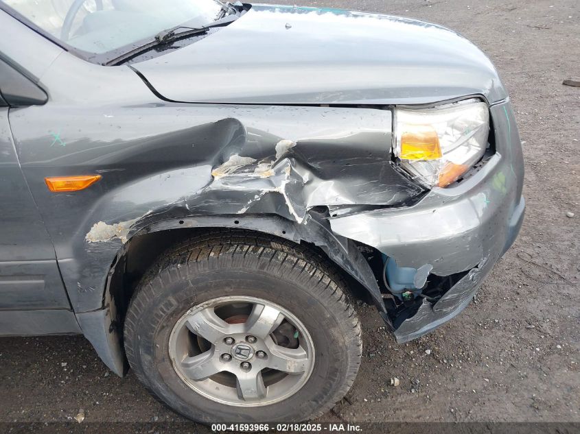 2007 Honda Pilot Ex-L VIN: 2HKYF18767H502467 Lot: 41593966