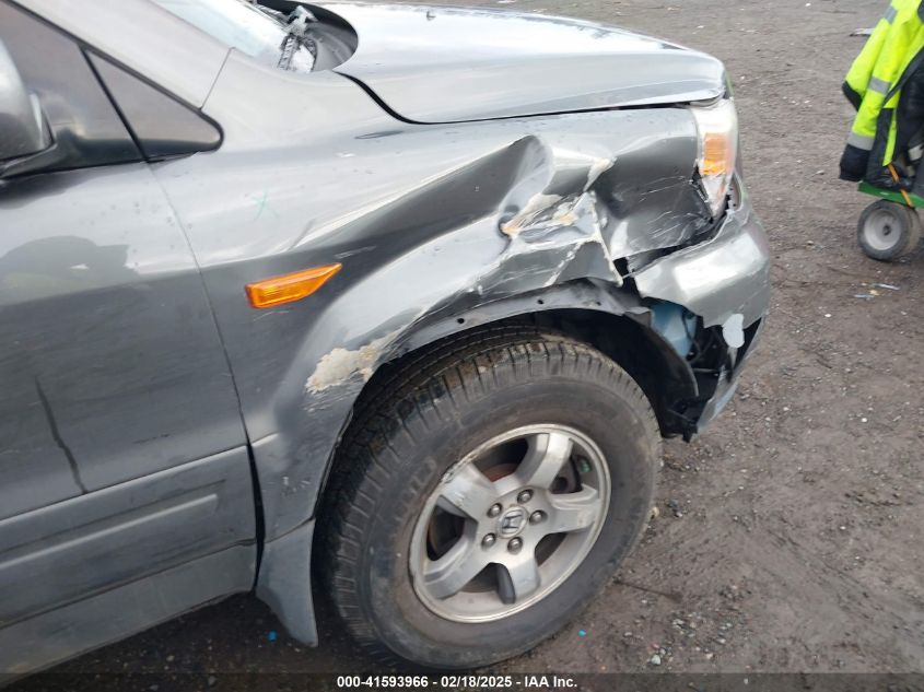 2007 Honda Pilot Ex-L VIN: 2HKYF18767H502467 Lot: 41593966