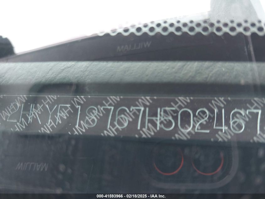 2007 Honda Pilot Ex-L VIN: 2HKYF18767H502467 Lot: 41593966