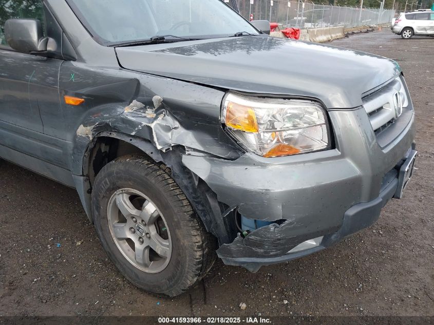 2007 Honda Pilot Ex-L VIN: 2HKYF18767H502467 Lot: 41593966