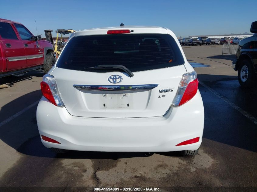 2012 Toyota Yaris Le VIN: JTDKTUD33CD526339 Lot: 41594001