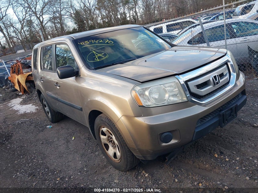 5FNYF48269B051841 2009 Honda Pilot Lx auction photo 1