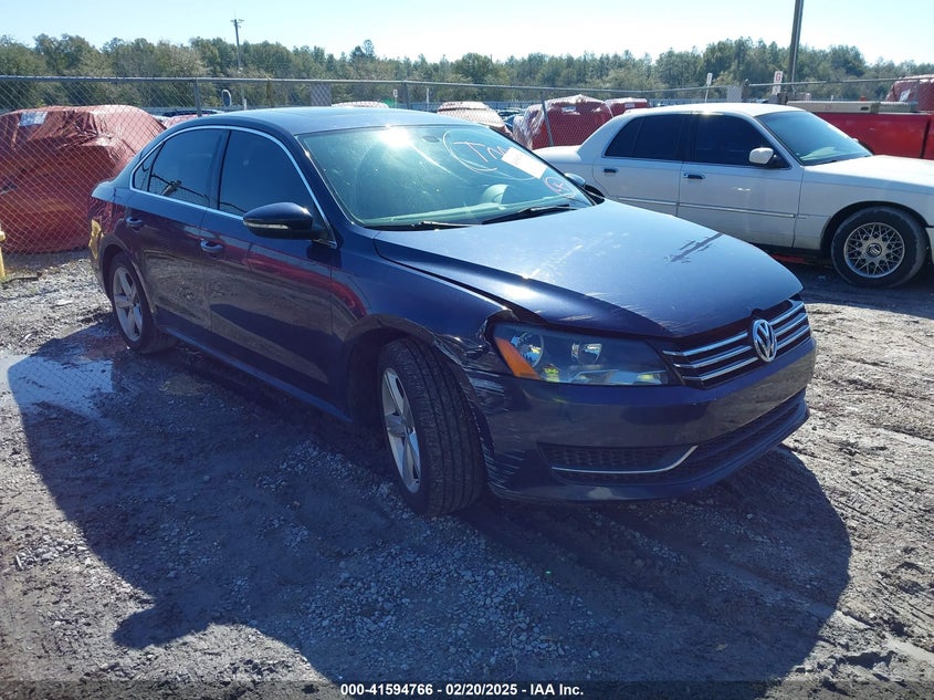 2012 VOLKSWAGEN PASSAT VIN: 1VWBP7A30CC087890
