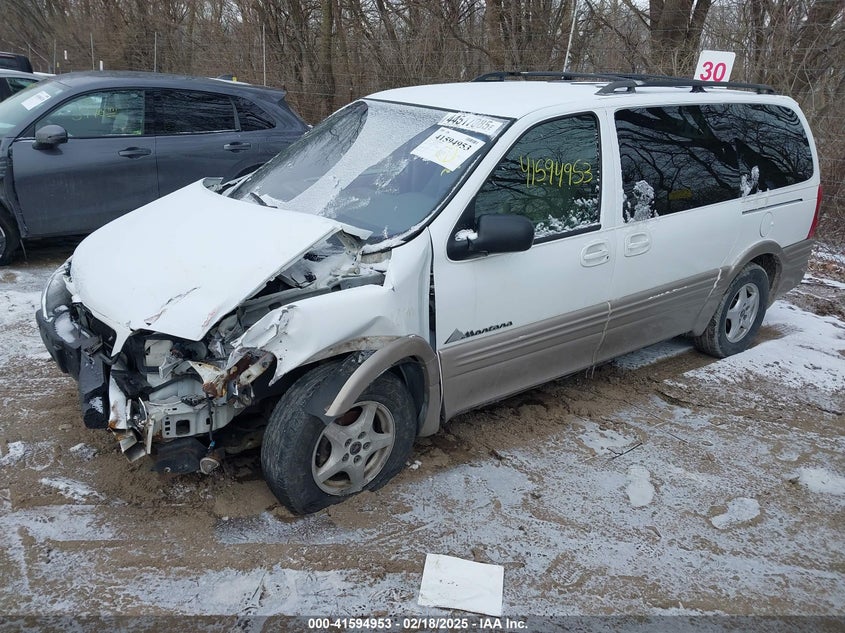2000 Pontiac Montana, Left Front, IAAI, VIN 1GMDX03E8YD100304 — photo 2
