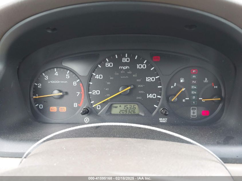 2000 Honda Accord 3.0 Ex VIN: 1HGCG1658YA095304 Lot: 41595168