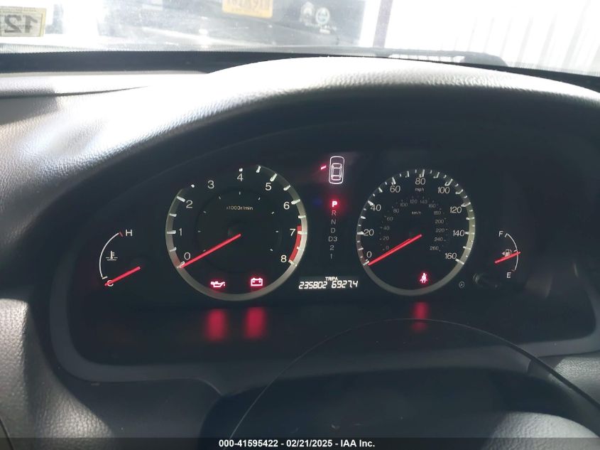 2010 Honda Accord 2.4 Lx VIN: 1HGCP2F30AA013558 Lot: 41595422