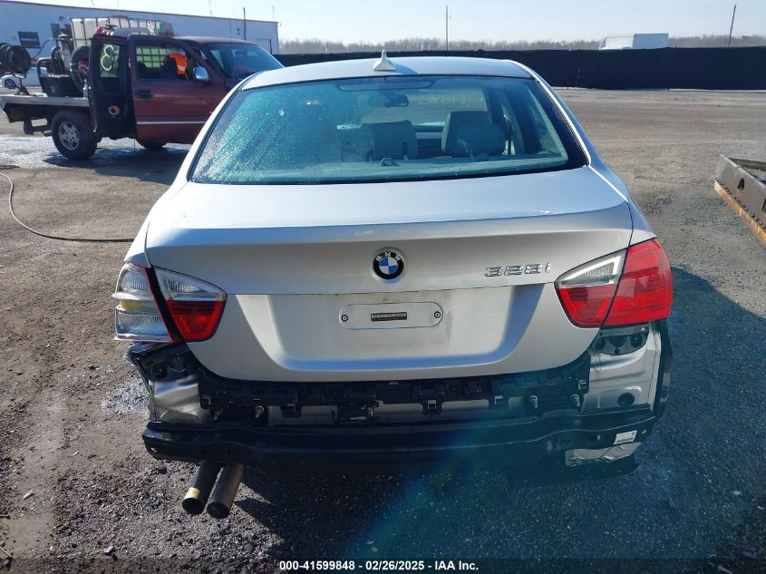 2007 BMW 328I VIN: WBAVA335X7PV68024 Lot: 41599848