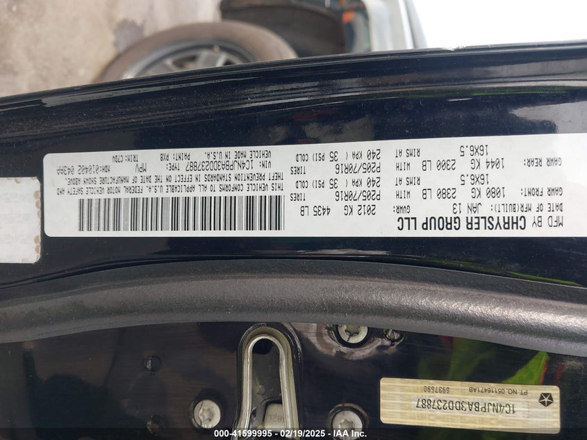 2013 JEEP PATRIOT SPORT - 1C4NJPBA3DD237887