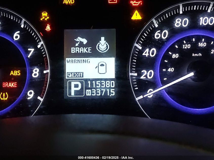 2014 Infiniti Qx70 VIN: JN8CS1MW9EM411039 Lot: 41600436