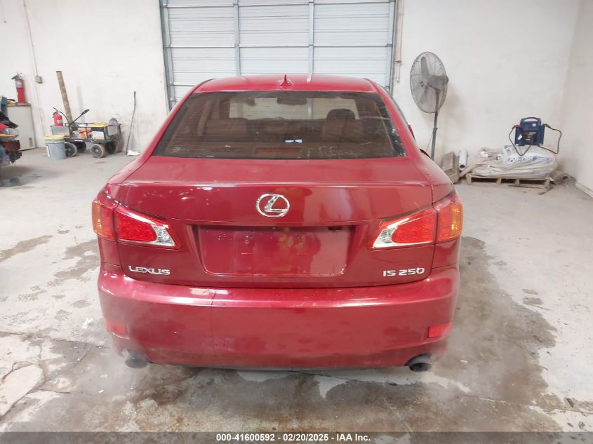2009 Lexus Is 250 VIN: JTHBK262X95094958 Lot: 41600592