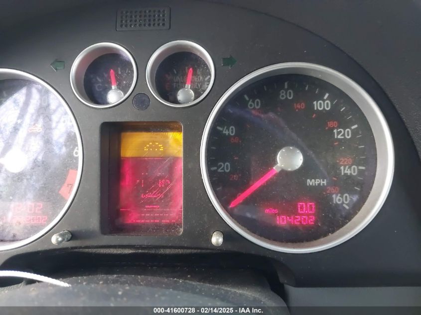 2003 Audi Tt 1.8L VIN: TRUTC28N431018179 Lot: 41600728