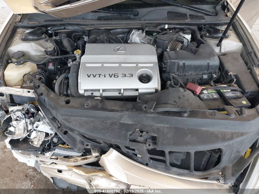 2004 Lexus Es VIN: 0JTHBA30G14002901 Lot: 41600752