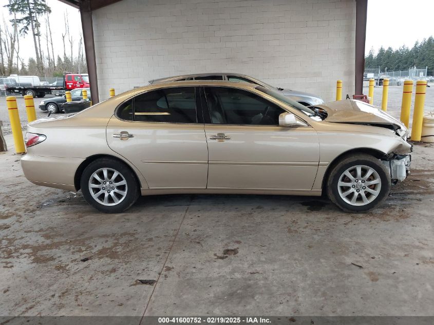 2004 Lexus Es VIN: 0JTHBA30G14002901 Lot: 41600752