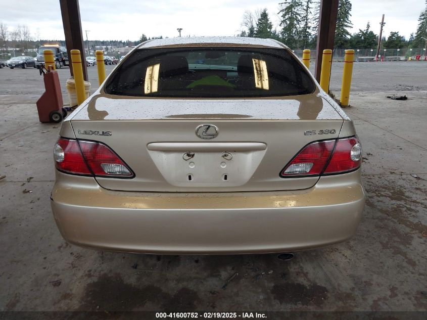2004 Lexus Es VIN: 0JTHBA30G14002901 Lot: 41600752