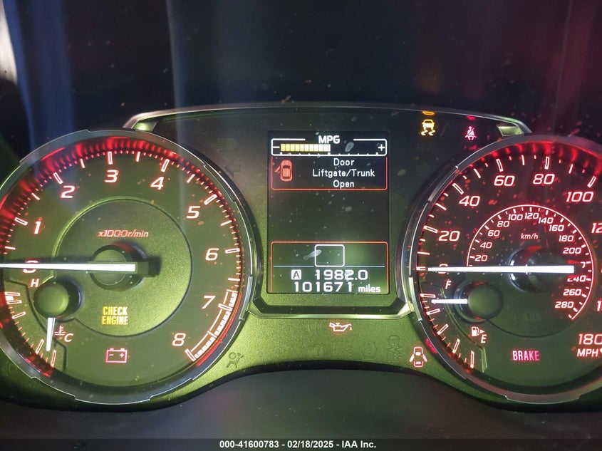 2015 SUBARU WRX VIN: JF1VA1A67F9823689