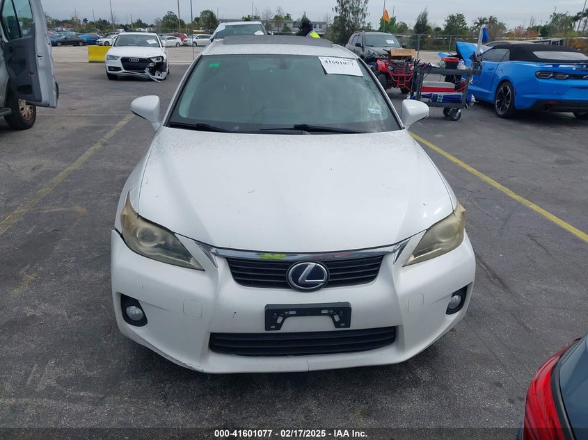 2012 LEXUS CT 200H VIN: JTHKD5BH8C2082046