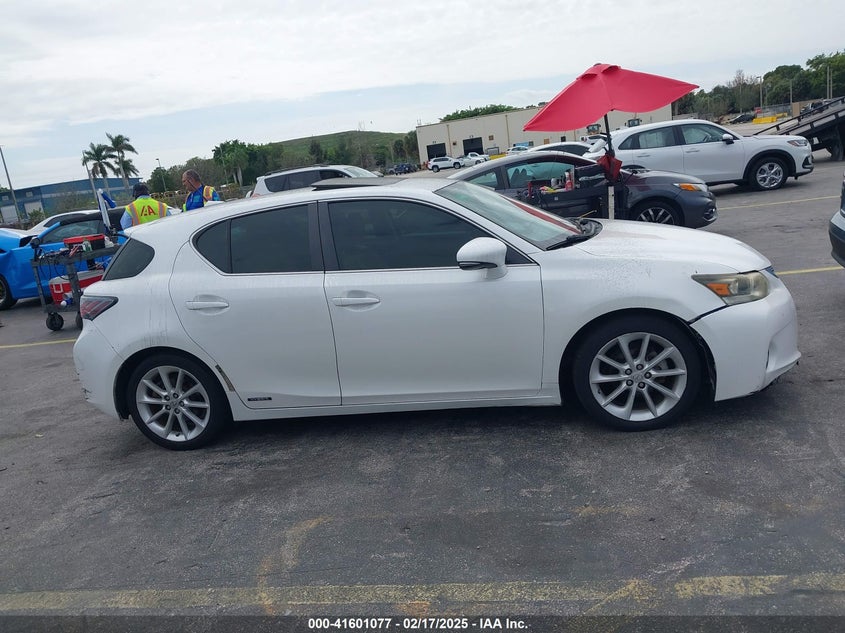 2012 LEXUS CT 200H VIN: JTHKD5BH8C2082046