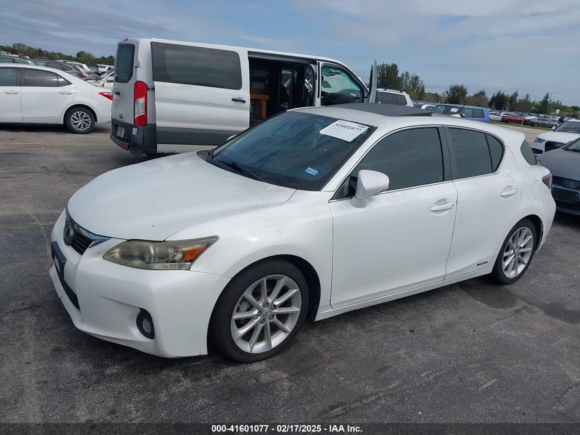 2012 LEXUS CT 200H VIN: JTHKD5BH8C2082046